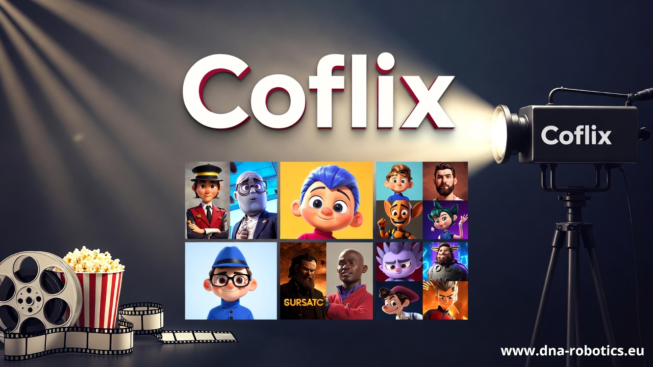 Interface moderne de Coflix sur grand écran